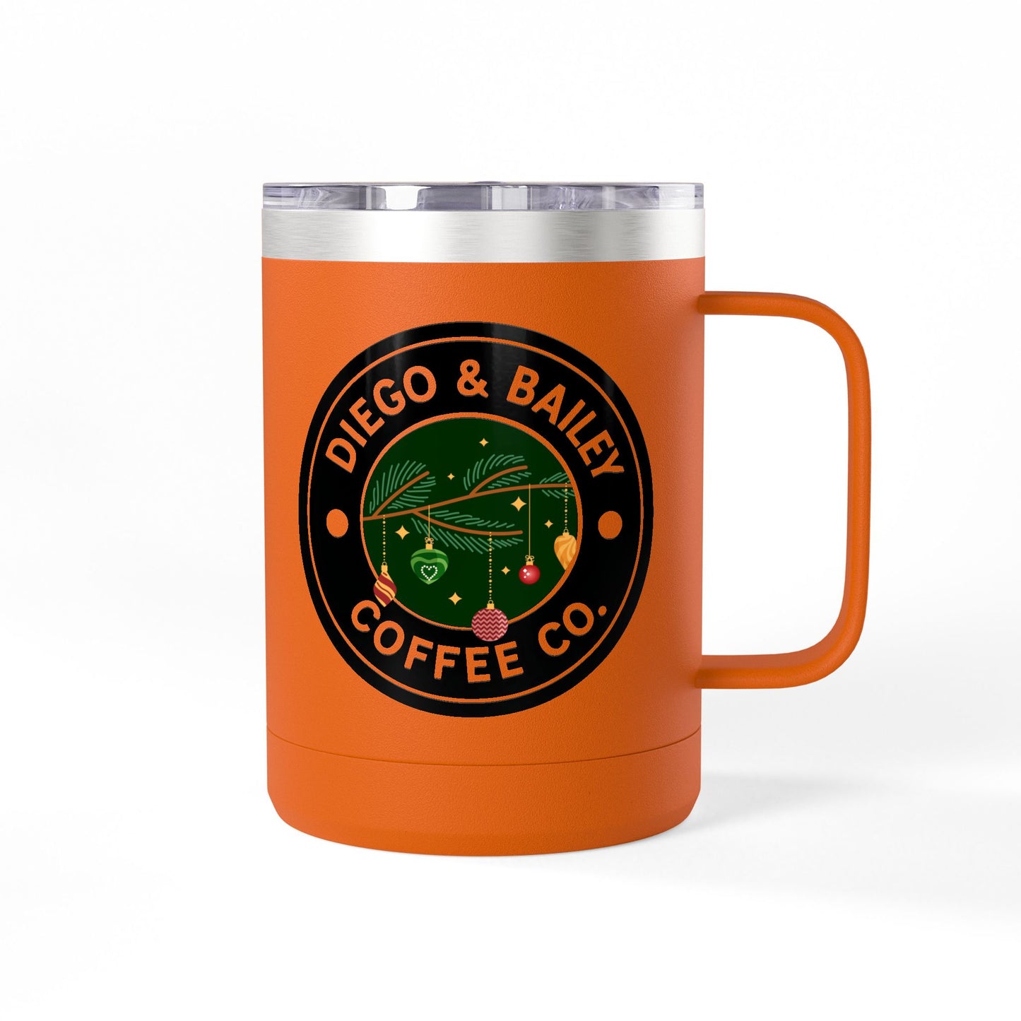Holiday-Themed Coffee Mug Tumbler, Unique Gift for Coffee Lovers, Seasonal Decor, Home Office Use, Christmas, Cozy Vibe, 15oz