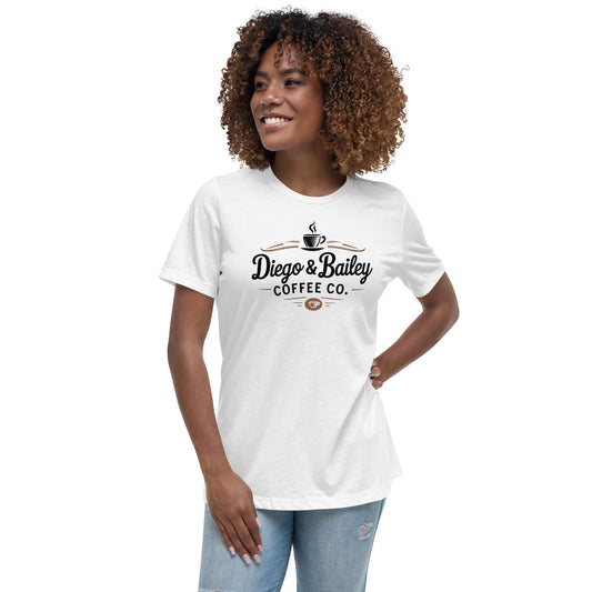 Women's Relaxed T-Shirt - Diego & Bailey Coffee Co.